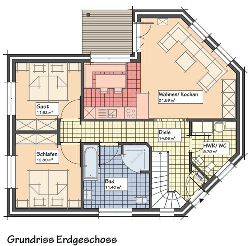 Grundriss Erdgeschoss